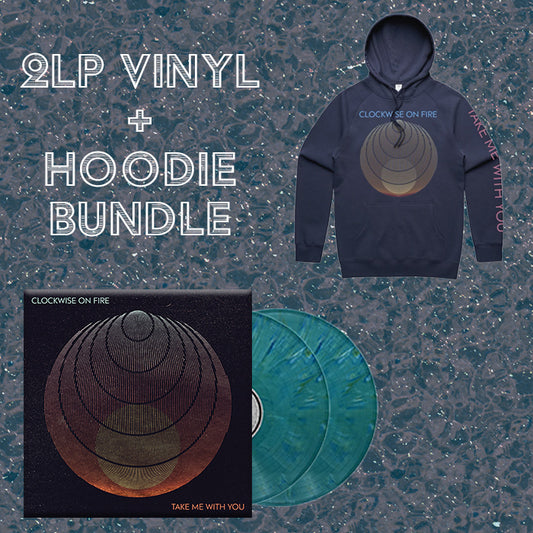 Take Me With You 2LP Vinyl and Navy Hoodie Bundle